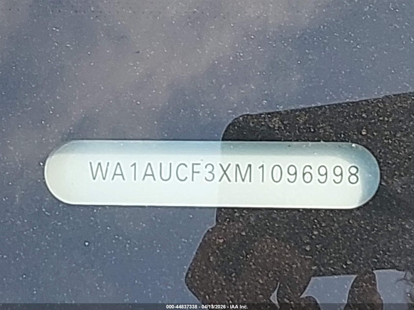 2021 Audi Q3 Premium 40 Tfsi Quattro Tiptronic VIN: WA1AUCF3XM1096998 Lot: 44837338