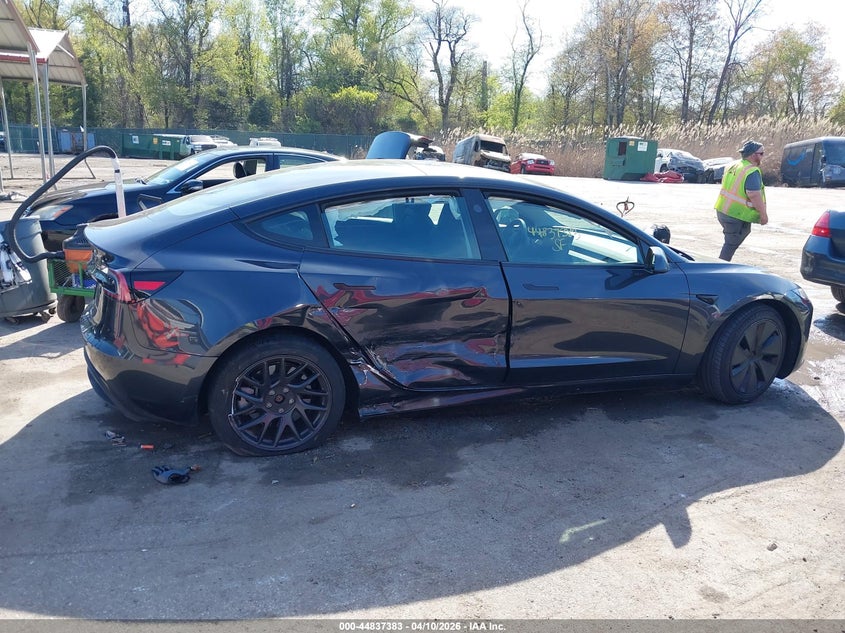 2024 Tesla Model 3 Long Range Dual Motor All-Wheel Drive grey Lot 111044837383 Vin 5YJ3E1EB1RF822206