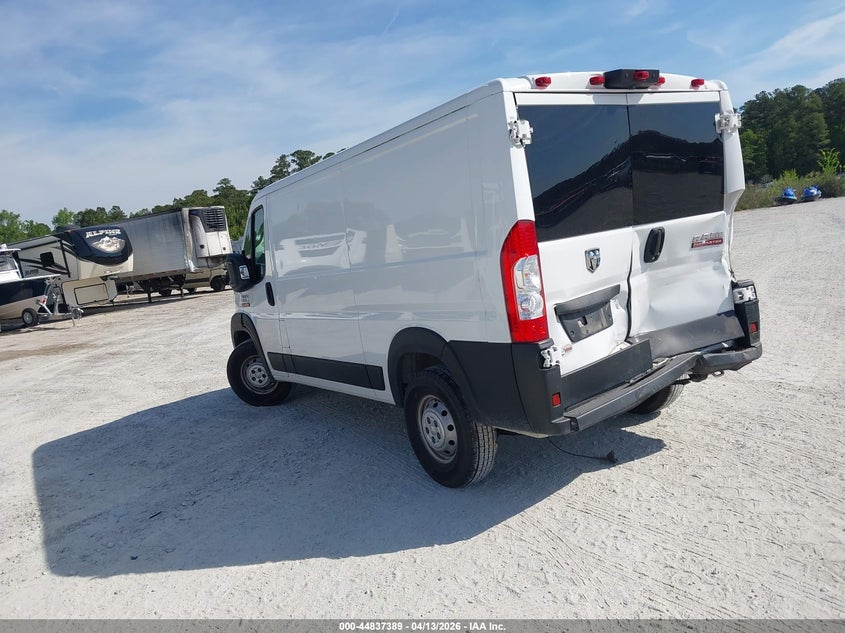 Vin: 3c6lrvvg7me529682, lot: 45334697, ram promaster 2500 low roof 136 wb 20213