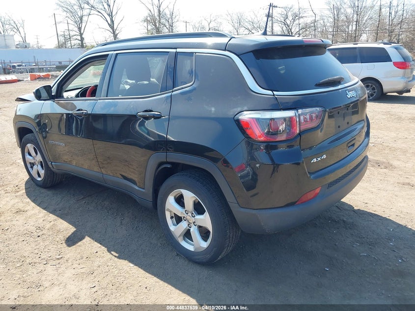 2019 Jeep Compass 2.4 Latitude 4X4 black Lot 111044837539 Vin 3C4NJDBB4KT807362