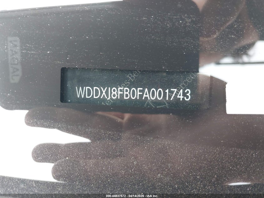 2015 Mercedes-Benz S 550 4Matic VIN: WDDXJ8FB0FA001743 Lot: 44837572