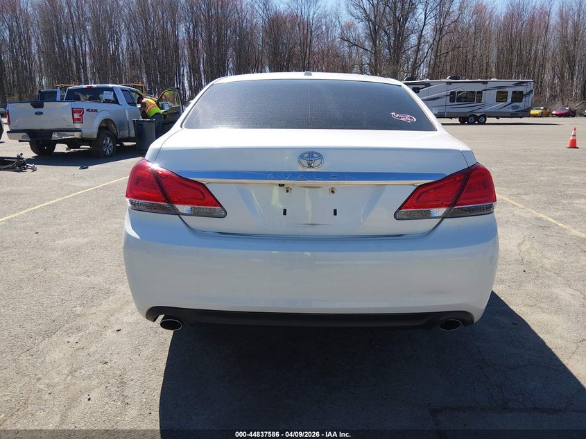 2012 Toyota Avalon 3.5 white Lot 111044837586 Vin 4T1BK3DB1CU446747