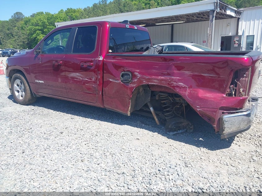 2021 Ram 1500 3.6 Ram Big Horn 4X4 6'4 Box red Lot 111044837620 Vin 1C6RRFBG9MN741273