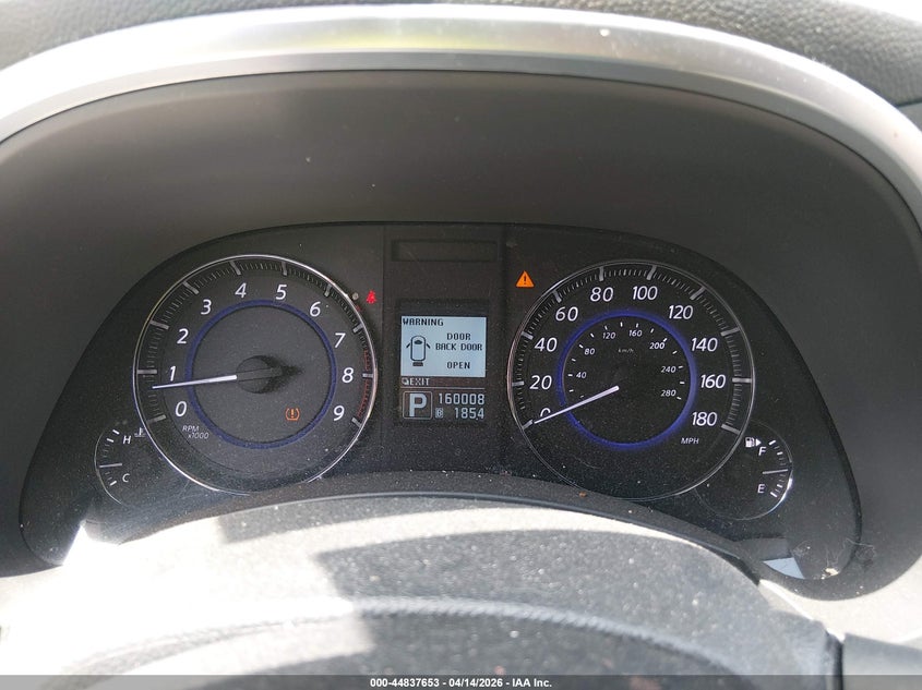 2012 Infiniti Fx35 VIN: JN8AS1MW6CM154782 Lot: 44837653