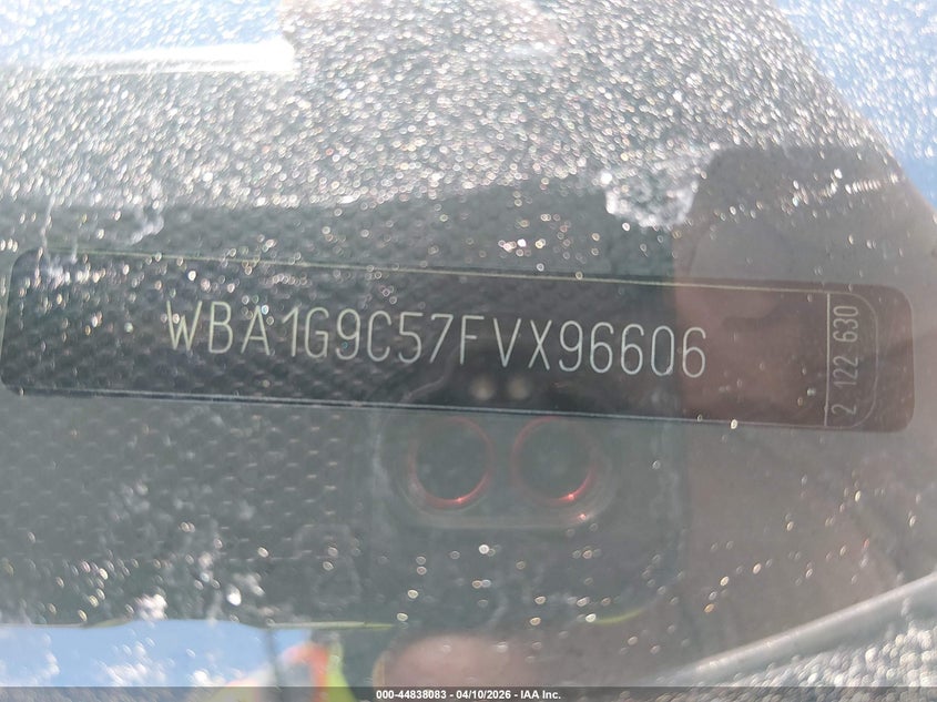 2015 BMW 228I VIN: WBA1G9C57FVX96606 Lot: 44838083