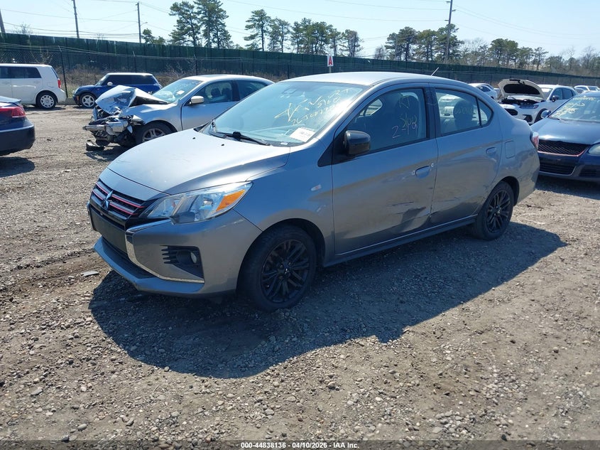 2022 Mitsubishi Mirage 1.2 G4 Black Edition grey Lot 111044838136 Vin ML32FUFJXNHF04360