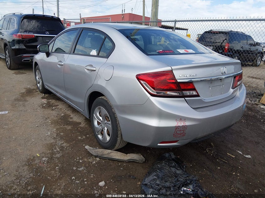 2014 Honda Civic 1.8 Lx Silver Lot 111044838188 Vin 2HGFB2F57EH536953