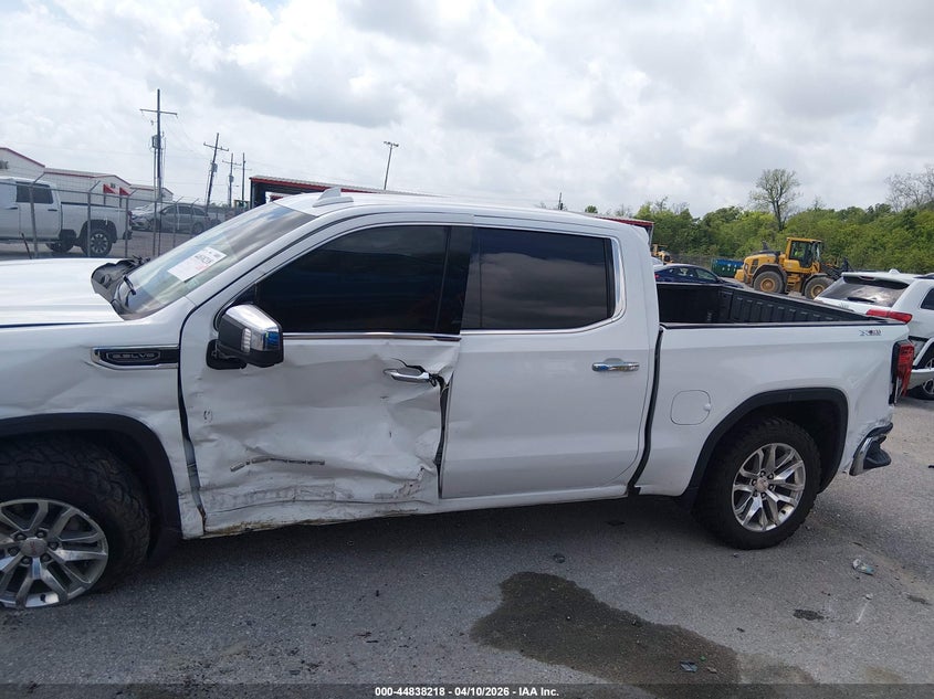 2021 Gmc SIERRA 5.3 1500 4Wd Short Box Slt white Lot 111044838218 Vin 3GTU9DED5MG480922