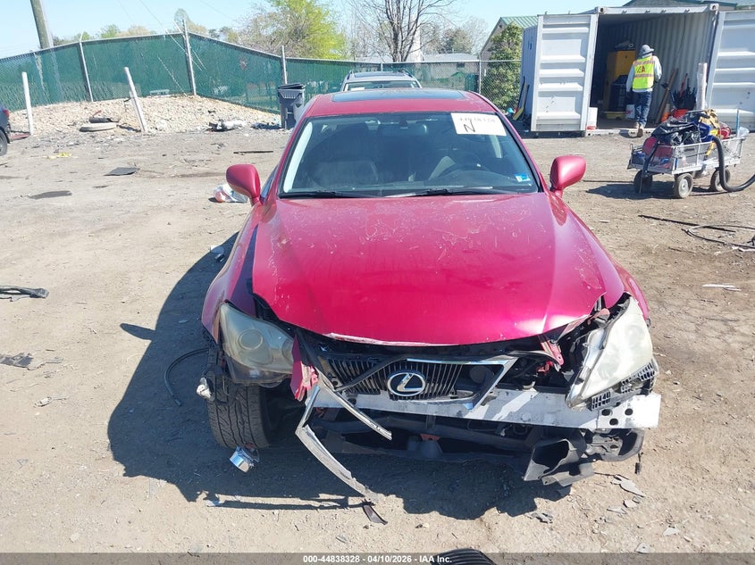 2006 Lexus Is 250 VIN: JTHCK262062008395 Lot: 44838328