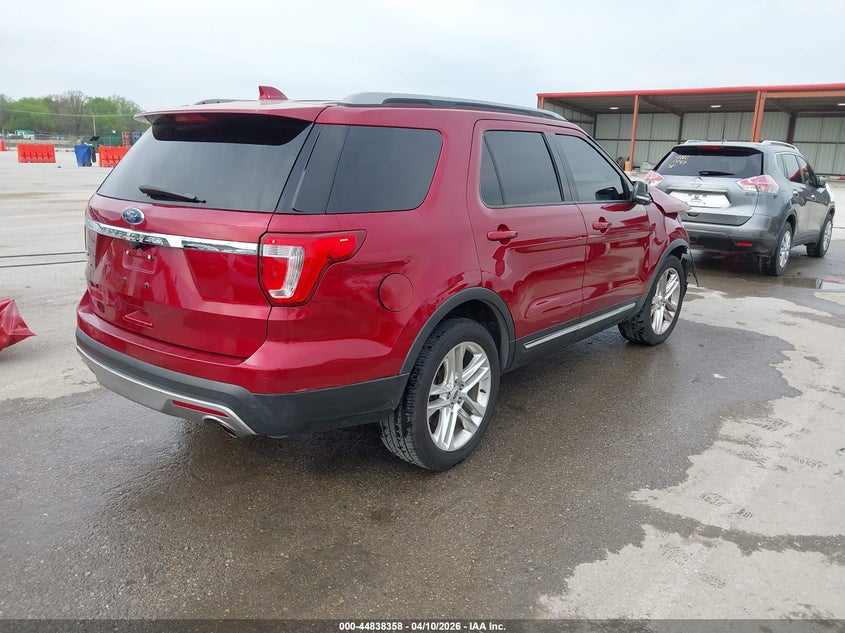 2017 Ford Explorer 3.5 Xlt red Lot 111044838358 Vin 1FM5K7D89HGA27334