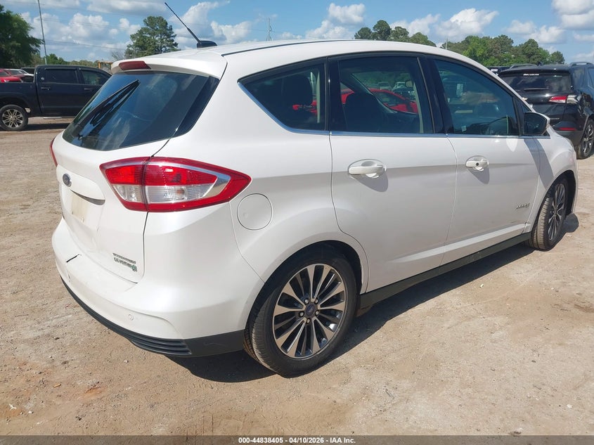 2017 Ford C-max 2.0 C-Max Hybrid Titanium white Lot 111044838405 Vin 1FADP5DU9HL101688