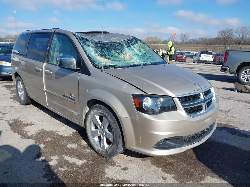 2014 Dodge Caravan 3.6 Grand Se beige Lot 111044838413 Vin 2C4RDGBG4ER167974