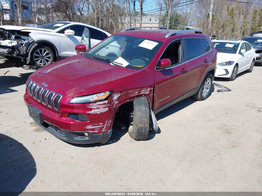 2016 Jeep Cherokee 3.2 Latitude red Lot 111044838433 Vin 1C4PJMCS6GW215731
