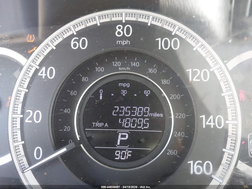 2013 Honda Accord Ex-L VIN: 1HGCR2F86DA076447 Lot: 44838497