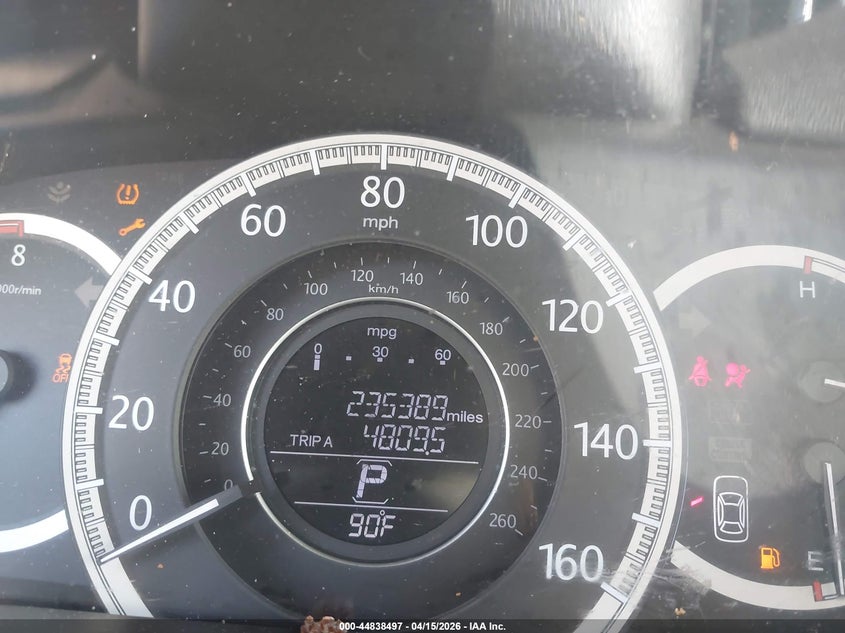 2013 Honda Accord Ex-L VIN: 1HGCR2F86DA076447 Lot: 44838497