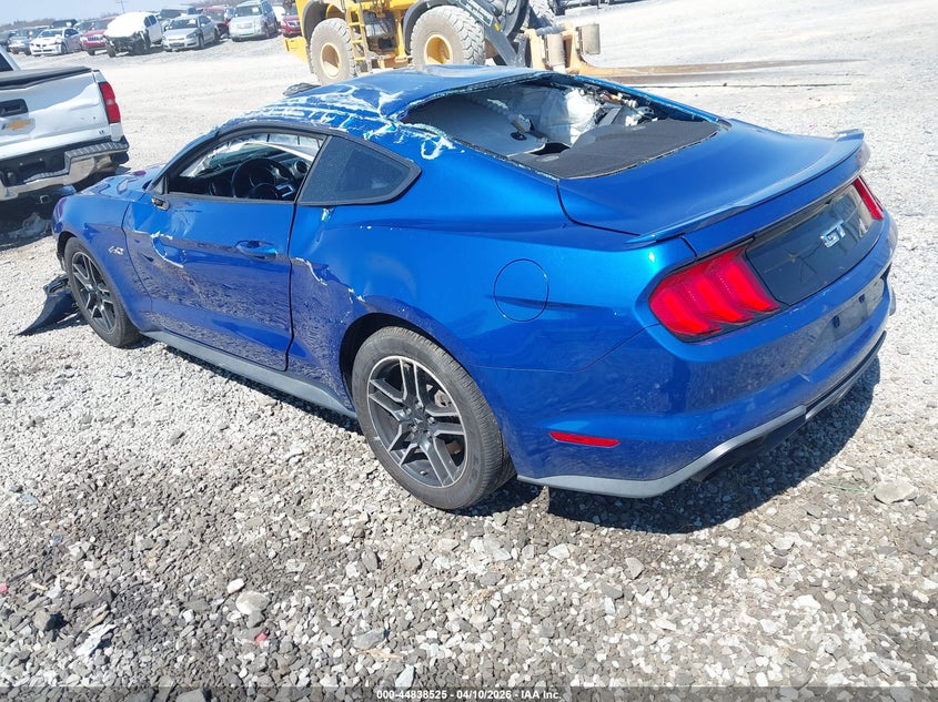2018 Ford Mustang 5.0 Gt blue Lot 111044838525 Vin 1FA6P8CF9J5183848