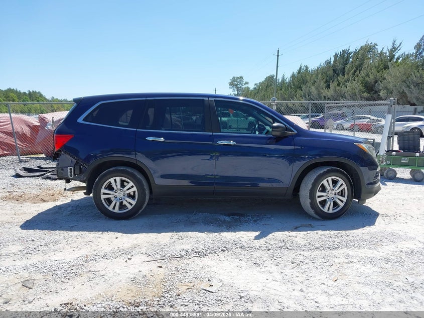 2018 Honda Pilot 3.5 Lx blue Lot 111044838591 Vin 5FNYF5H17JB001595