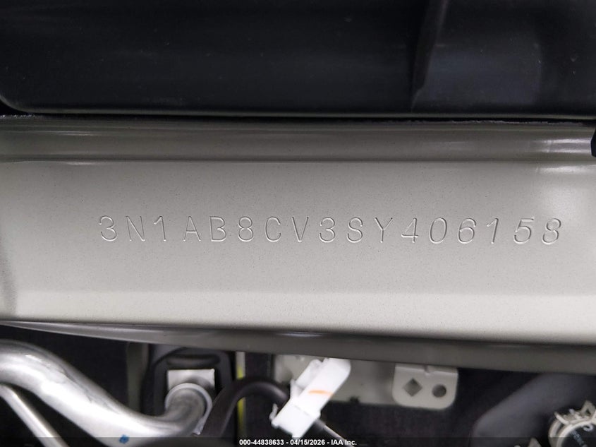 2025 Nissan Sentra Sv VIN: 3N1AB8CV3SY406158 Lot: 44838633