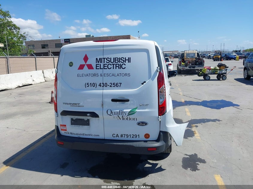 2016 Ford Transit 2.5 Connect Xlt white Lot 111044838640 Vin NM0LS7F76G1292243