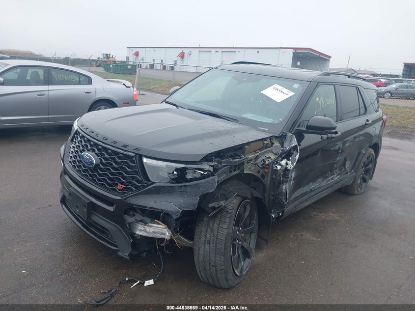 2020 Ford Explorer 3.0 St black Lot 111044838669 Vin 1FM5K8GC7LGA03905