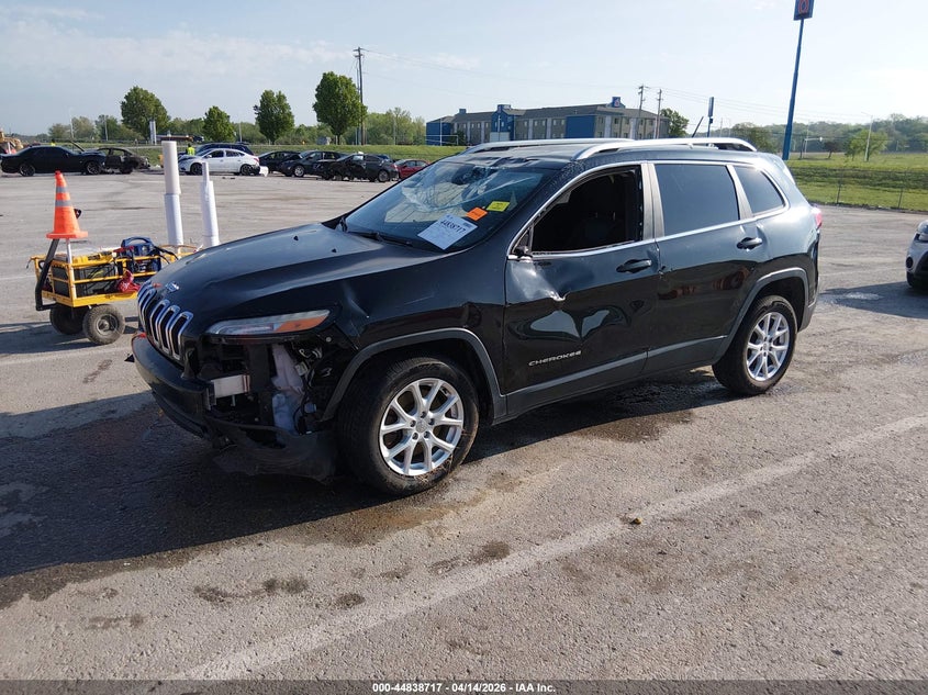 2014 Jeep Cherokee 2.4 Latitude black Lot 111044838717 Vin 1C4PJLCB5EW299290