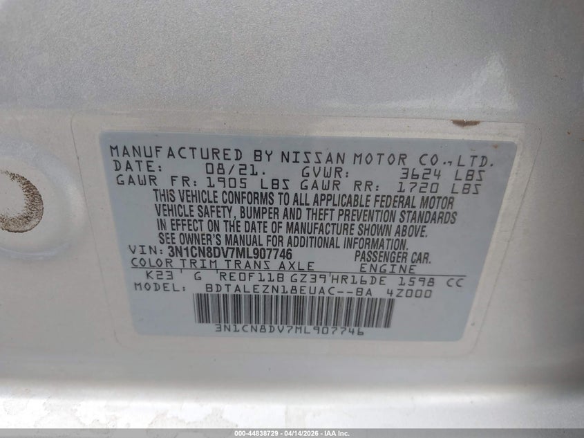 1C3CCCBB4FN626641 2015 Chrysler 200 2.4 S White