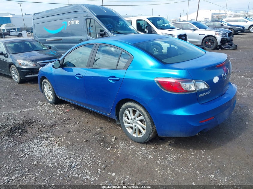 2012 Mazda 3 2.0 I Touring blue Lot 111044838740 Vin JM1BL1V77C1634867
