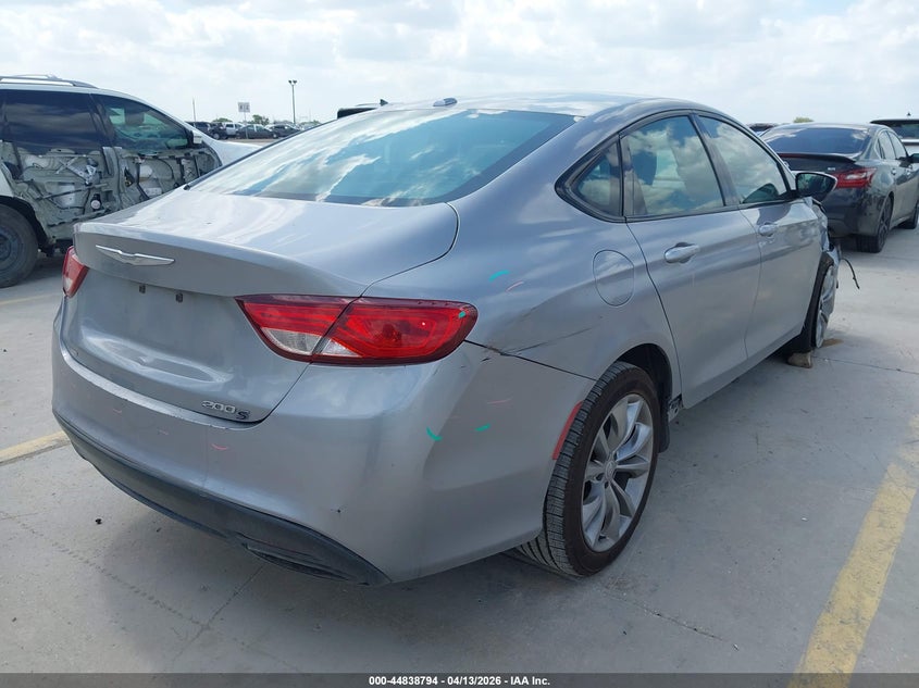 2015 Chrysler 200 2.4 Silver Lot 111044838794 Vin 1C3CCCBB2FN593834