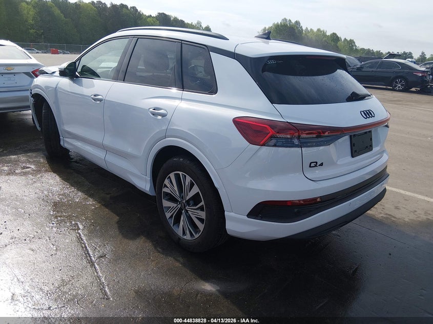 2025 Audi Q4 e-tron Q4 E-Tron Premium 45 Rwd white Lot 111044838828 Vin WA1A5BFZ1SP044214