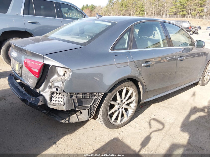 2014 Audi A4 2.0 2.0T Premium grey Lot 111044838883 Vin WAUFFAFL1EN013069