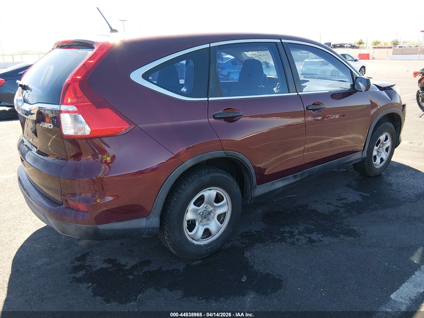 2015 Honda Cr-v 2.4 Cr-V Lx red Lot 111044838968 Vin 2HKRM4H33FH642807