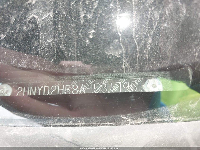 2010 Acura Mdx Advance Package VIN: 2HNYD2H58AH531795 Lot: 44839069