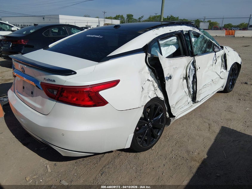2017 Nissan Maxima 3.5 3.5 Platinum White Lot 111044839172 Vin 1N4AA6AP2HC363383