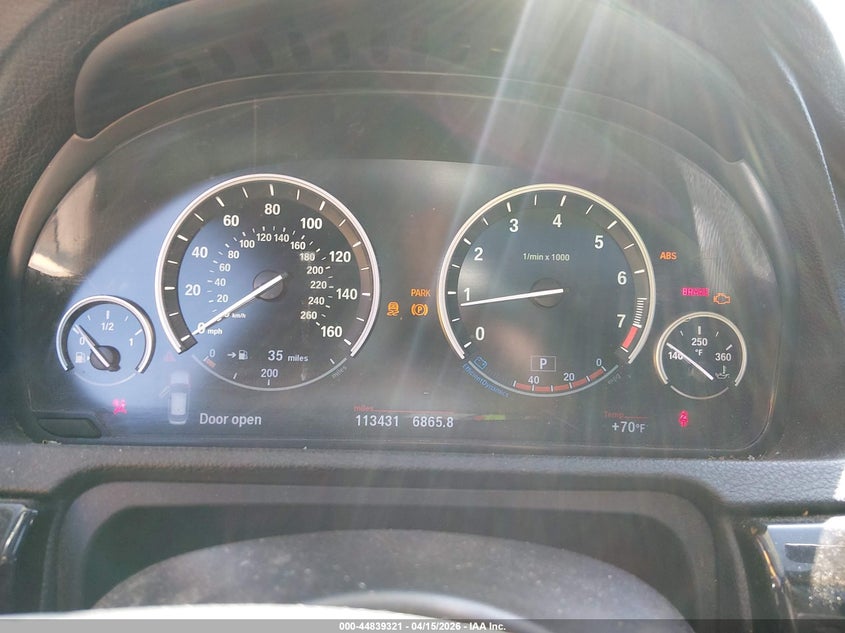 2013 BMW 550I Gran Turismo VIN: WBASN0C56DDW92679 Lot: 44839321