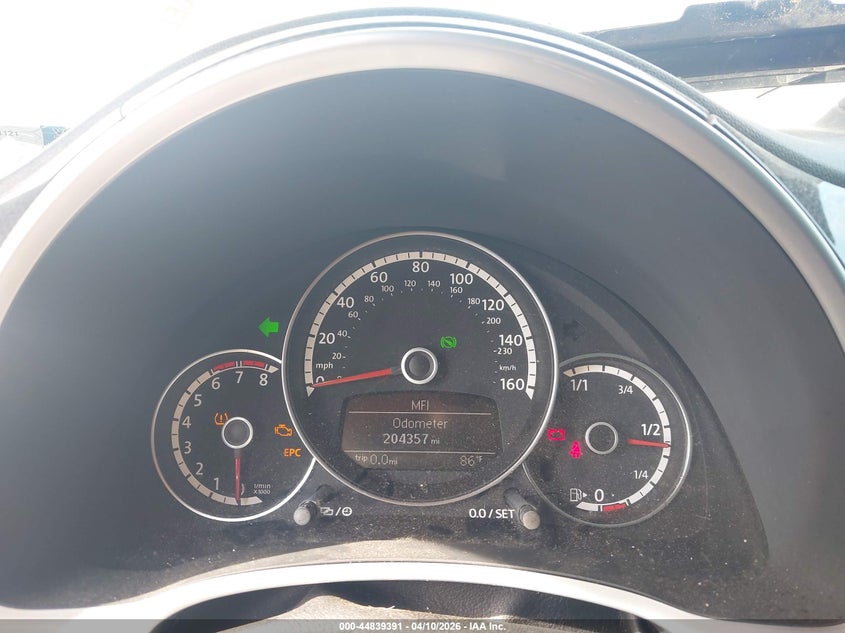 2013 Volkswagen Beetle Turbo VIN: 3VWV67AT2DM615803 Lot: 44839391