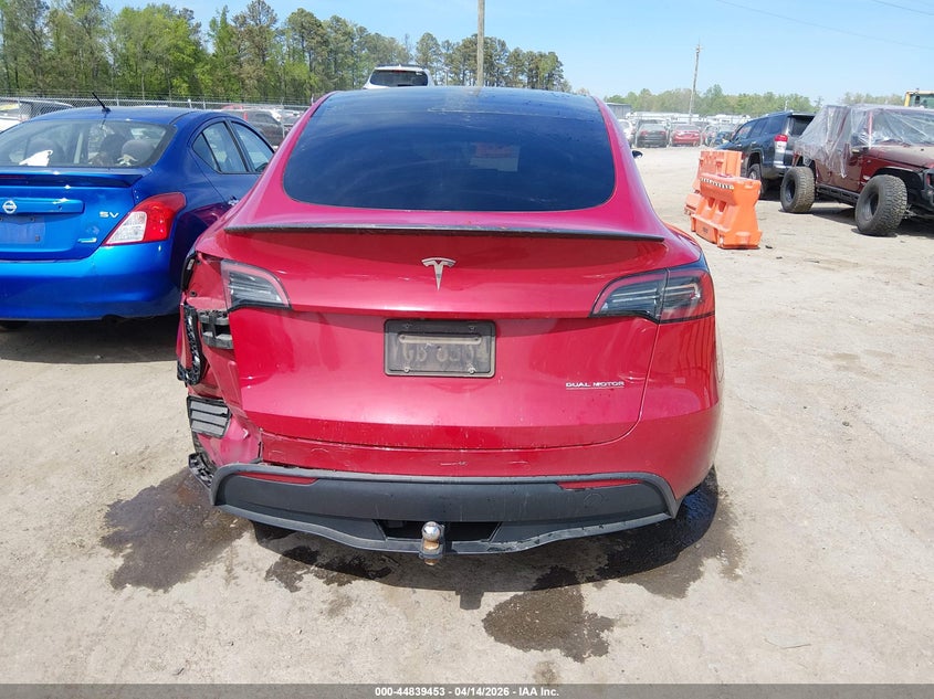 2022 Tesla Model Y Performance Dual Motor All-Wheel Drive VIN: 7SAYGDEF0NF309756 Lot: 44839453
