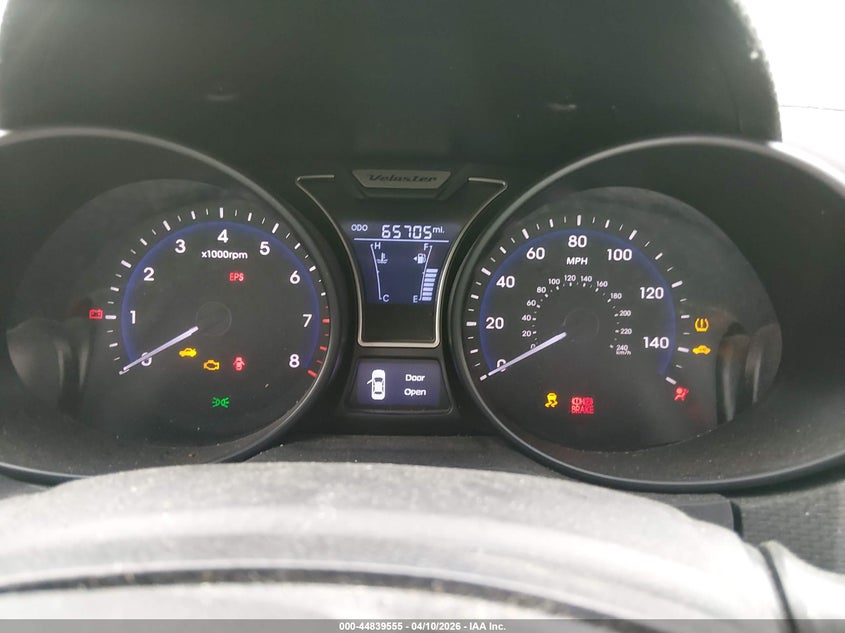 2013 Hyundai Veloster Turbo W/Black VIN: KMHTC6AE2DU138411 Lot: 44839555