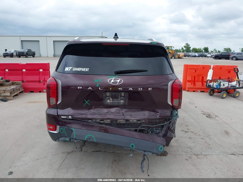 2022 Hyundai Palisade Sel VIN: KM8R44HE0NU372193 Lot: 44839563