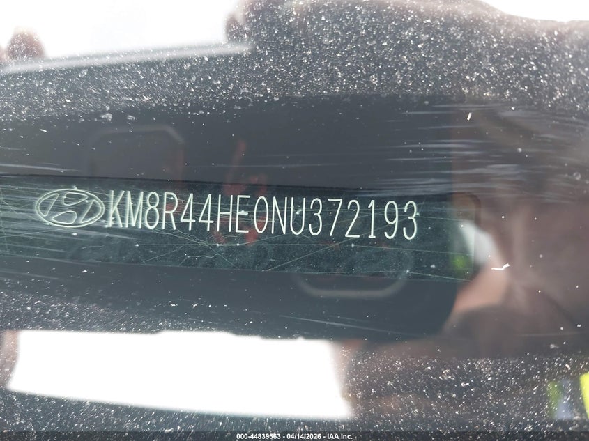 2022 Hyundai Palisade Sel VIN: KM8R44HE0NU372193 Lot: 44839563