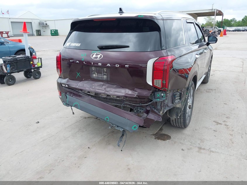 2022 Hyundai Palisade Sel VIN: KM8R44HE0NU372193 Lot: 44839563