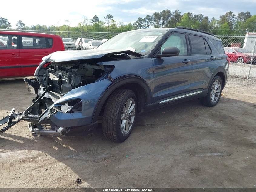 1FMSK8DH8LGA49620 2020 Ford Explorer 2.3 Xlt blue