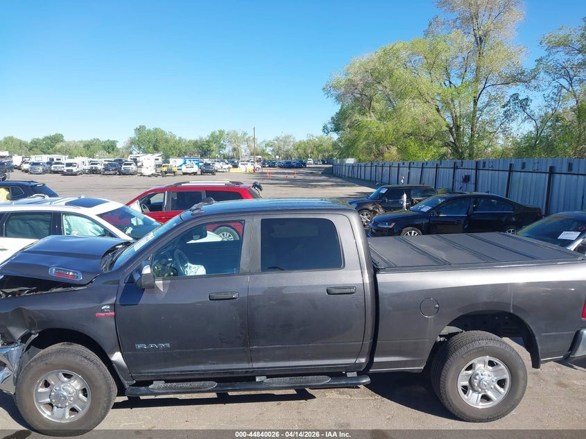 2022 Ram 2500 6.7 Ram Big Horn 4X4 6'4 Box grey Lot 111044840026 Vin 3C6UR5DL2NG313120