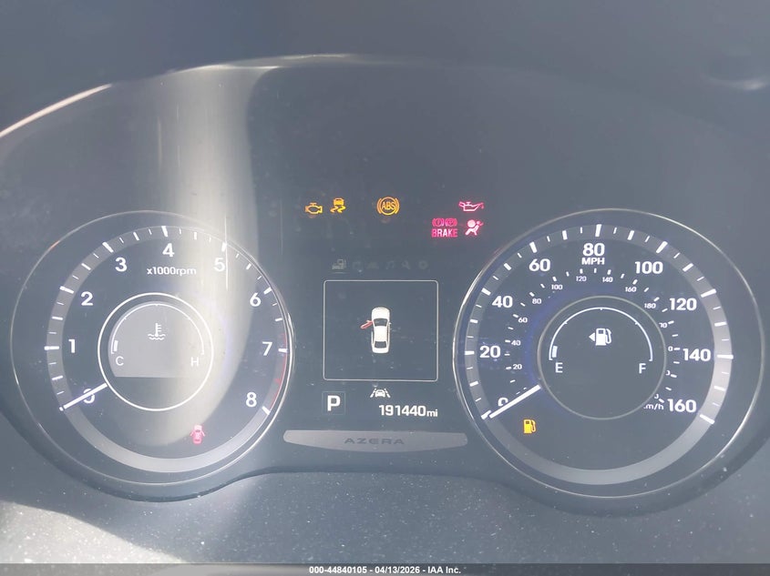 2015 Hyundai Azera Limited VIN: KMHFH4JG9FA478485 Lot: 44840105