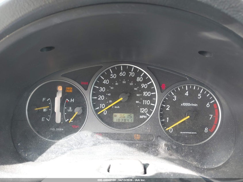 2003 Subaru Impreza 2.5Rs VIN: JF1GD67543H504229 Lot: 44840108