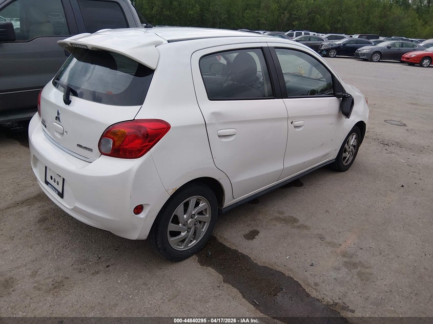 2015 Mitsubishi Mirage 1.2 Es white Lot 111044840295 Vin ML32A4HJ8FH039961