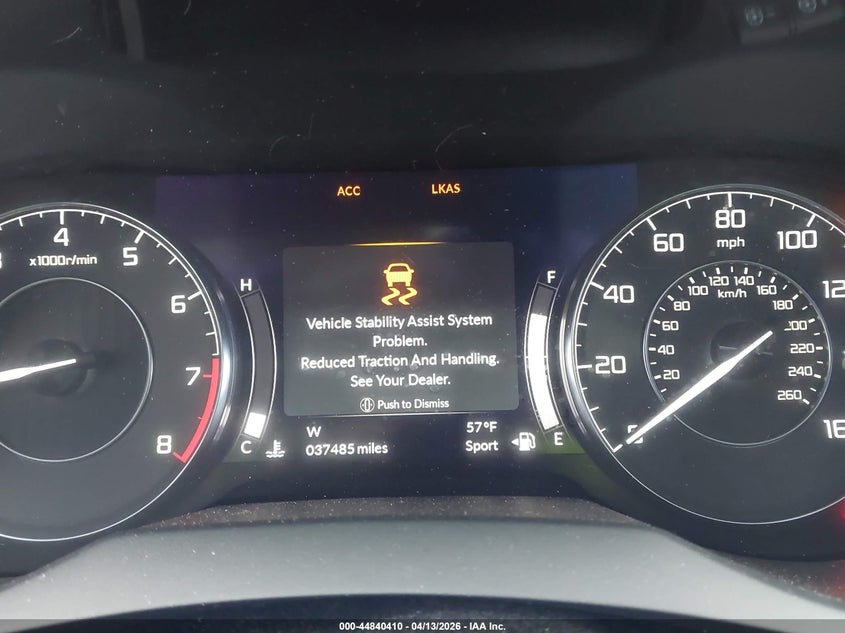 2021 Acura Rdx Standard VIN: 5J8TC2H36ML028258 Lot: 44840410