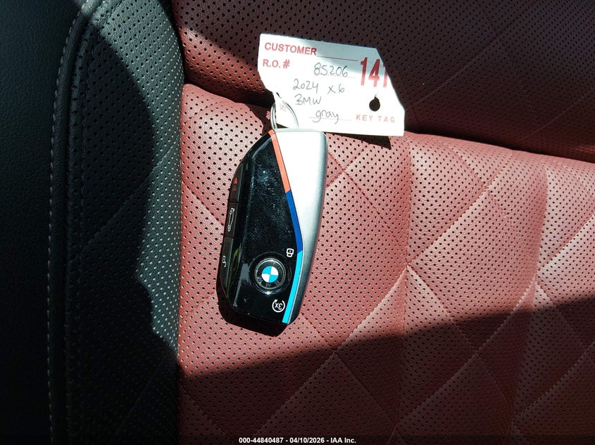 2024 BMW X6 xDrive40I VIN: 5UX33EX01R9V64447 Lot: 44840487