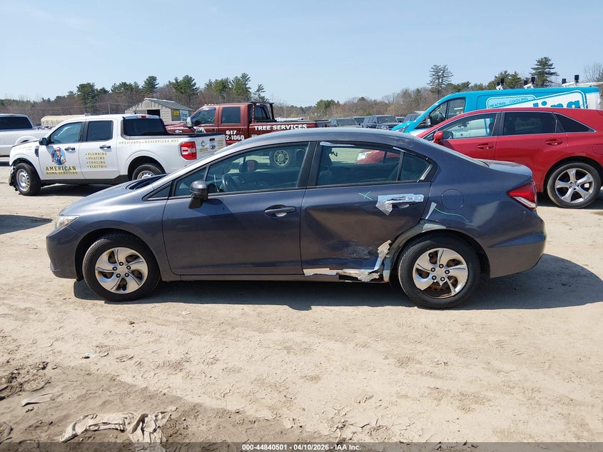 2015 Honda Civic 1.8 Lx Grey Lot 111044840501 Vin 19XFB2F52FE285786