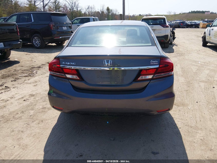 2015 Honda Civic 1.8 Lx Grey Lot 111044840501 Vin 19XFB2F52FE285786