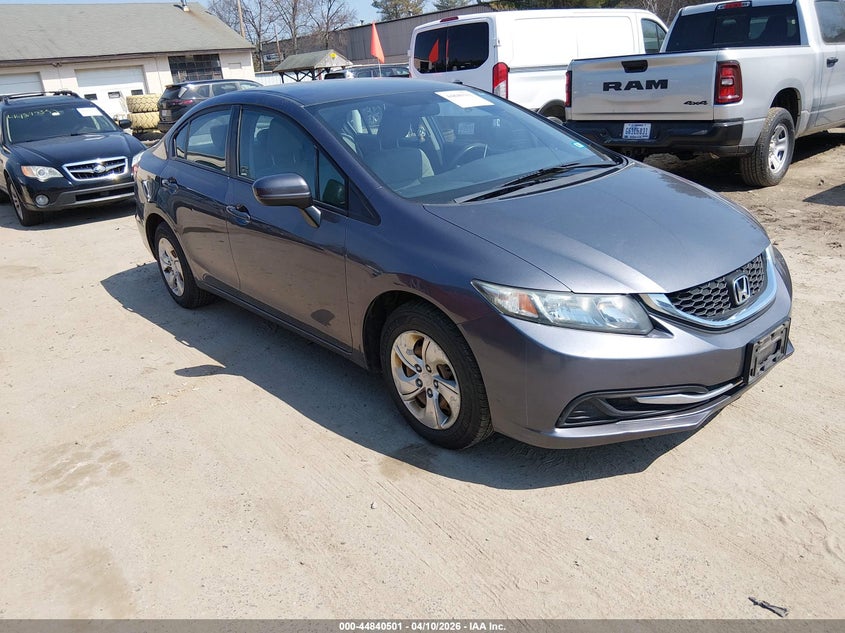 2015 Honda Civic 1.8 Lx Grey Lot 111044840501 Vin 19XFB2F52FE285786